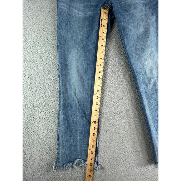 DL1961 Jeans Womens 28 Mara Instasculpt Straight Ankle Gravity Frayed Hem Mid - Picture 4 of 9